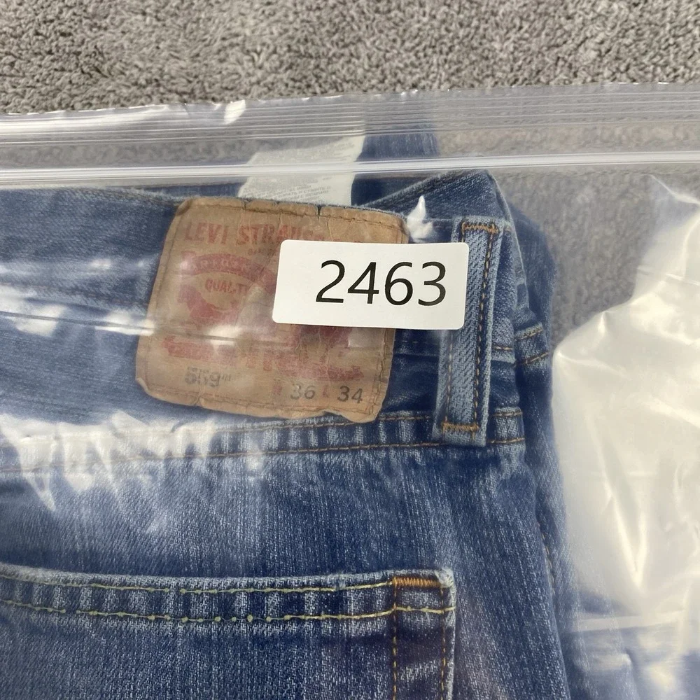 Levis 559 Relaxed Straight Fit Jeans Mens 38x32 Blue Medium‎ Wash Mid Rise